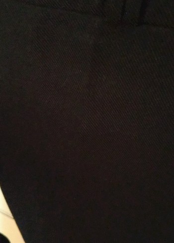 Siyah Midi Kumaş Kadın Pantolon - Görsel 3