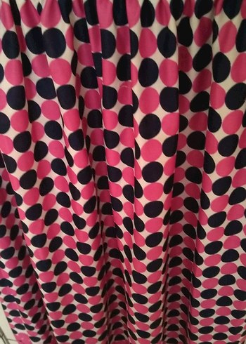 Pembe Desenli Pilili Bohem Uzun Etek - Görsel 3