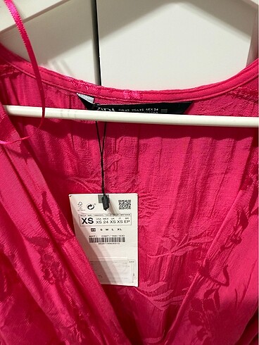 xs Beden Zara kruvaze elbise