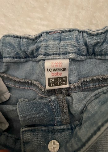 LC Waikiki Kız Çocuk Mavi Nakışlı Denim Etek