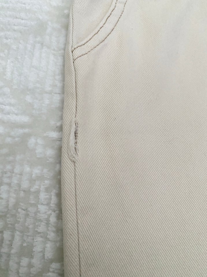 Bej Pamuklu  Çocuk Bol Kesim Pantolon - Görsel 2