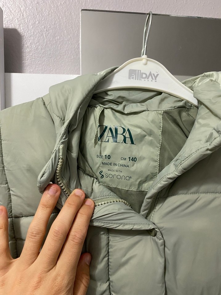 Gri Midi Kadın Kışlık Mont Düğmeli - Görsel 3