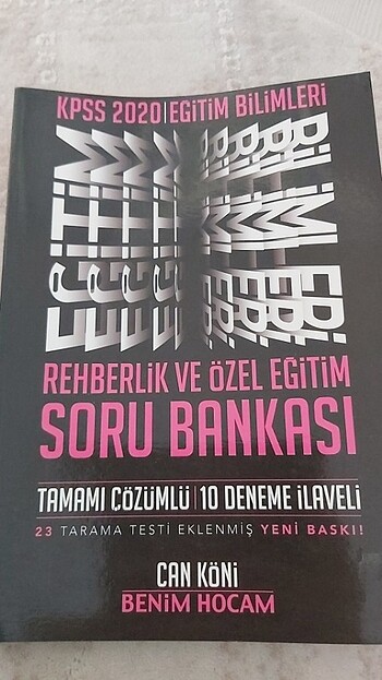 Benim hocam Rehberlik soru bankasi 2020