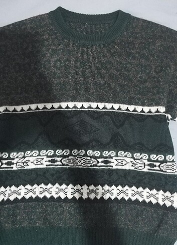 Vintage Yeşil Kazak