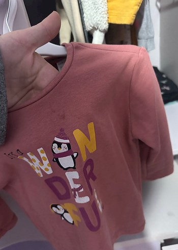 24-36 Ay Beden Kız Çocuk Kahverengi Uzun Kollu Sweatshirt