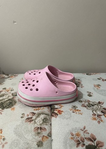 25 Beden Pembe Bohem Dantel Detaylı Kız Terlik