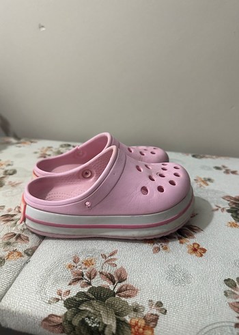 25 Beden pembe Renk Pembe Bohem Dantel Detaylı Kız Terlik