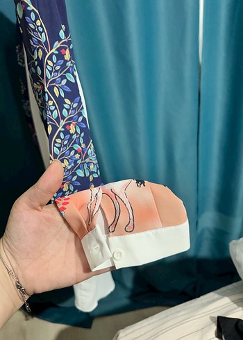 diğer Beden çeşitli Renk Bohem Çok Renkli Baskılı Uzun Kollu Gömlek