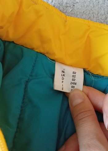 Sarı Siyah Fermuarlı Erkek Bebek Kayak Tulumu - Görsel 2