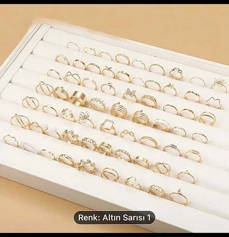 Beden 66 adet yüzük seti