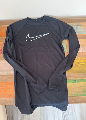 Nike Erkek Siyah Uzun Kollu Spor Tişört