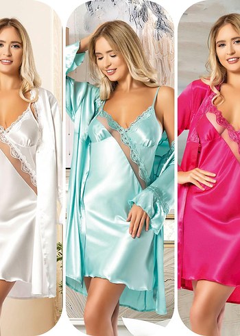 Parlak Pembe Mini Nakışlı Kadın Gecelik
size S M L XL XXL - Görsel 4