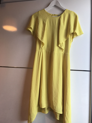 Limon sarısı elbise