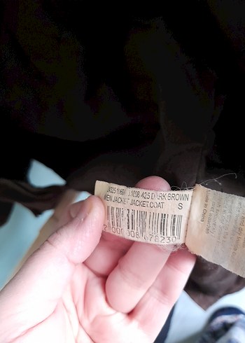 Düğmeli Kahverengi Süet erkek Ceket - Görsel 5