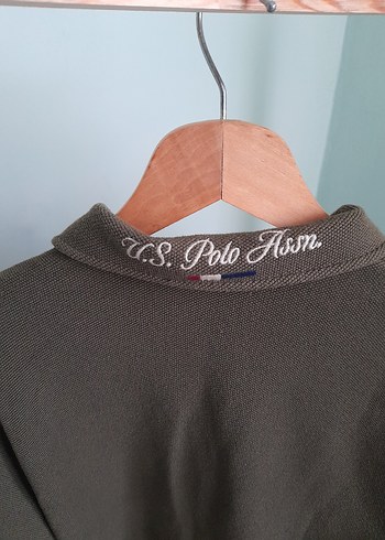 Düğmeli haki Polo Yaka Erkek Kazak - Görsel 4