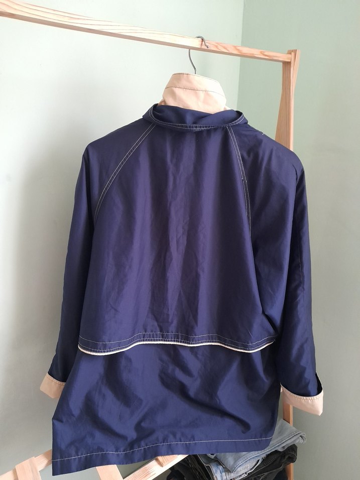 Düğmeli Mavi Denim Kadın Ceket - Görsel 3