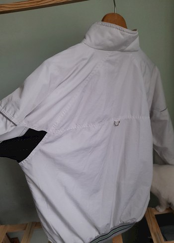 Erkek orjinal adidas Beyaz Fermuarlı Rüzgarlık Mont - Görsel 4