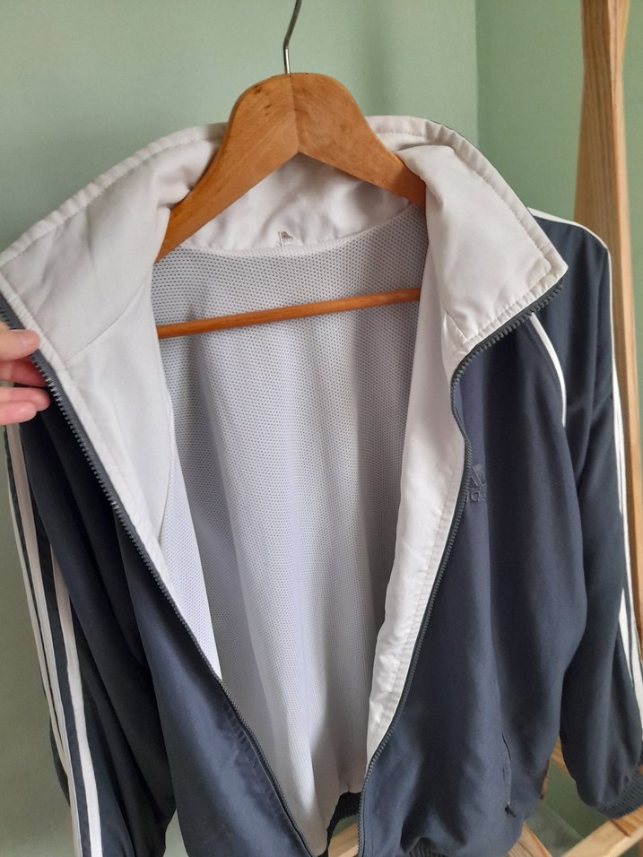 Gri Erkek Spor Fermuarlı Rüzgarlık - Görsel 4