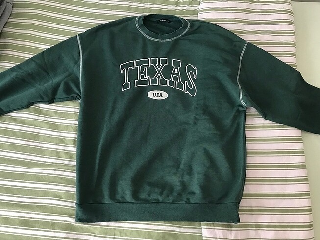 kadın yesil sweatshirt