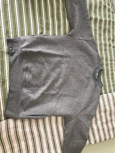 gri düz sweatshirt - Görsel 2