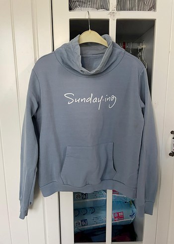 Gri Kadın Uzun Kollu Sweatshirt