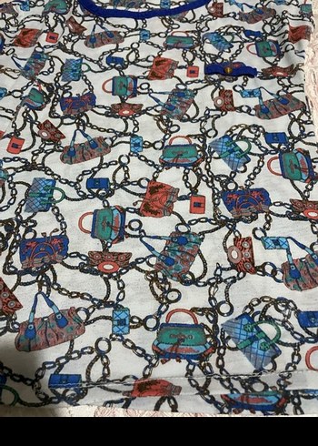 Diğer Renkli Bohem Kısa Kollu t-shirt