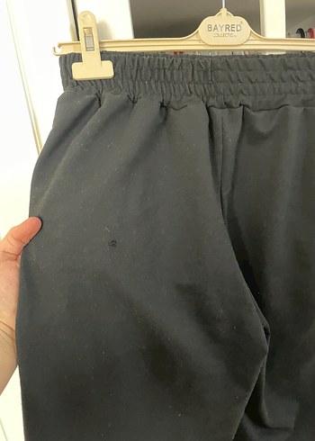 Kemerli Siyah Midi Kadın Kumaş Pantolon - Görsel 5