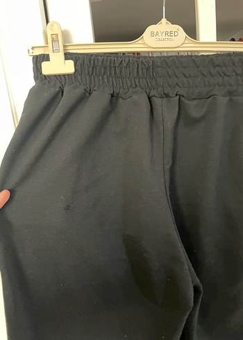 Kemerli Siyah Midi Kadın Kumaş Pantolon - Görsel 6