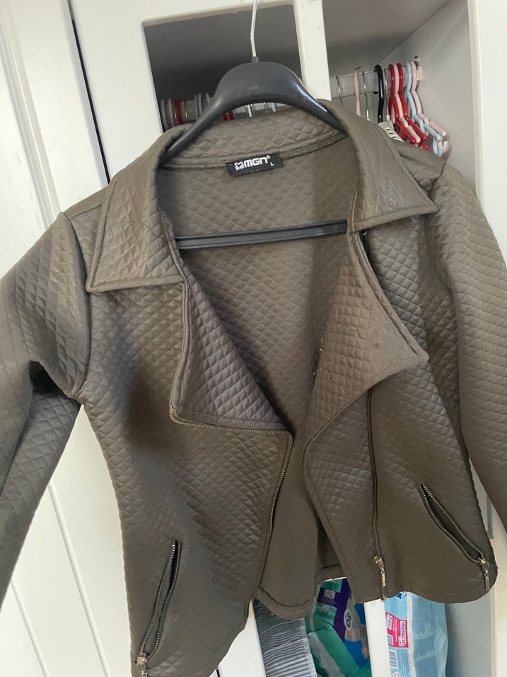 Kahverengi  Kadın Ceket - Görsel 5