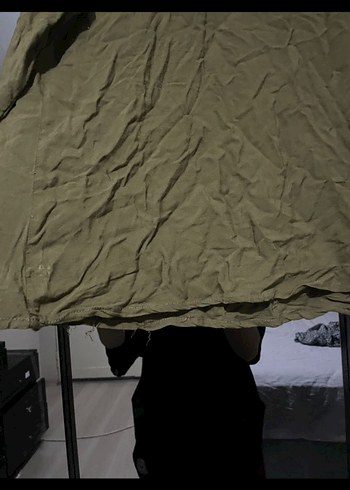 Düğmeli Uzun Kollu Keten Kadın Gömlek - Görsel 4