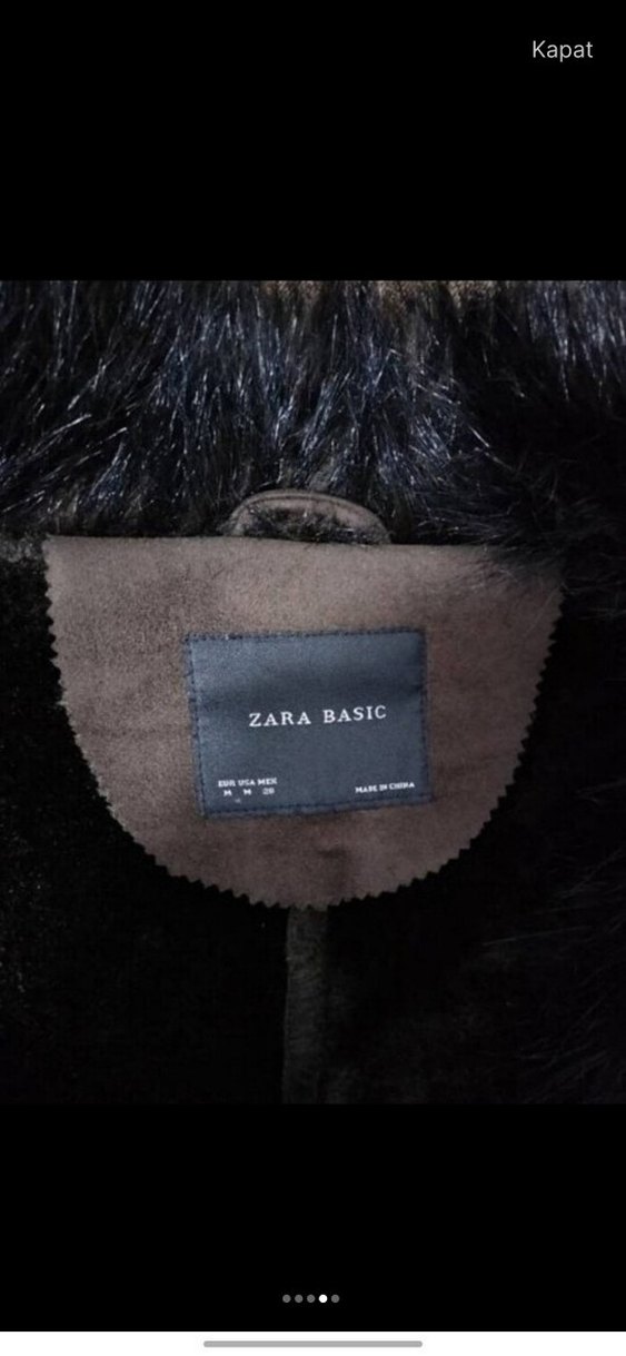 Kürk Detaylı Kahverengi Uzun Süet Kadın Kaban - Görsel 4