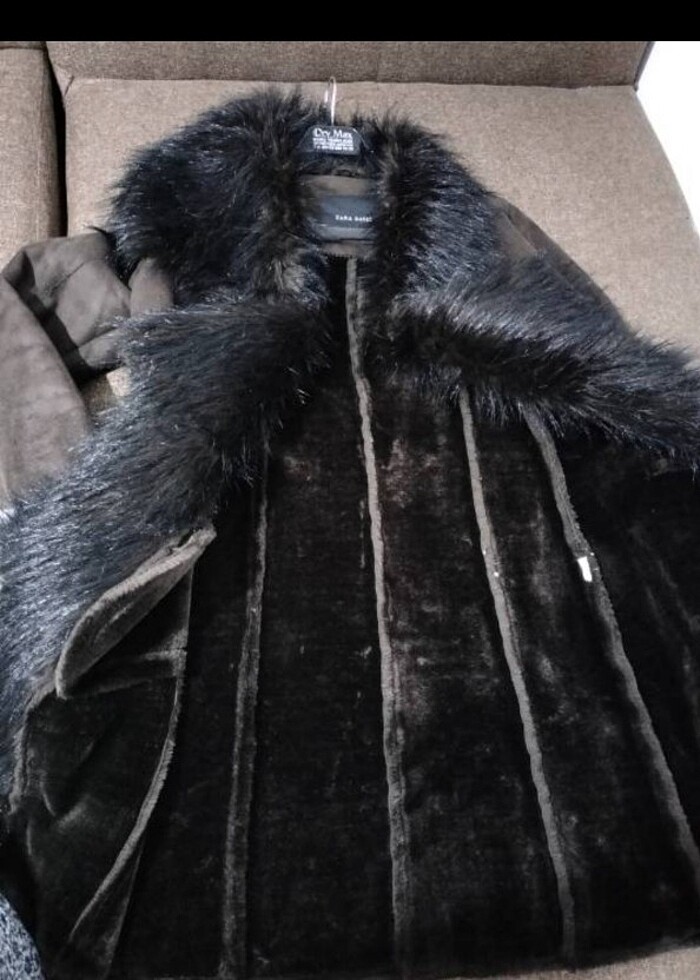 Orjinal zara içi kürklü mont  - Görsel 2