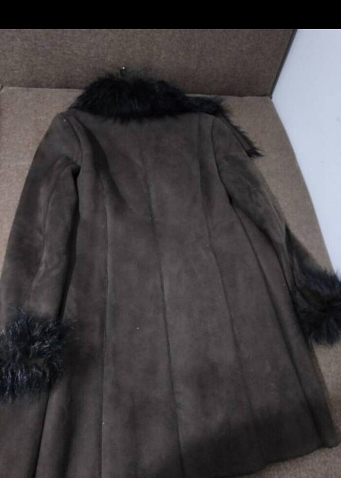 Orjinal zara içi kürklü nubuk kaban - Görsel 2