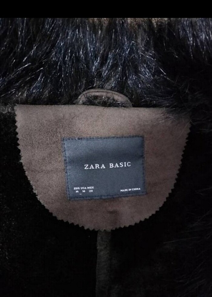 Orjinal zara içi kürklü nubuk kaban - Görsel 4