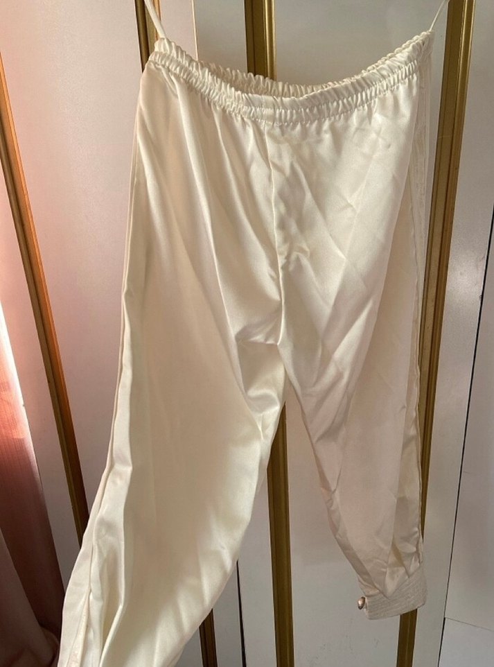 Uzun Kollu Nakışlı Vintage Altın Takım Elbise - Görsel 2