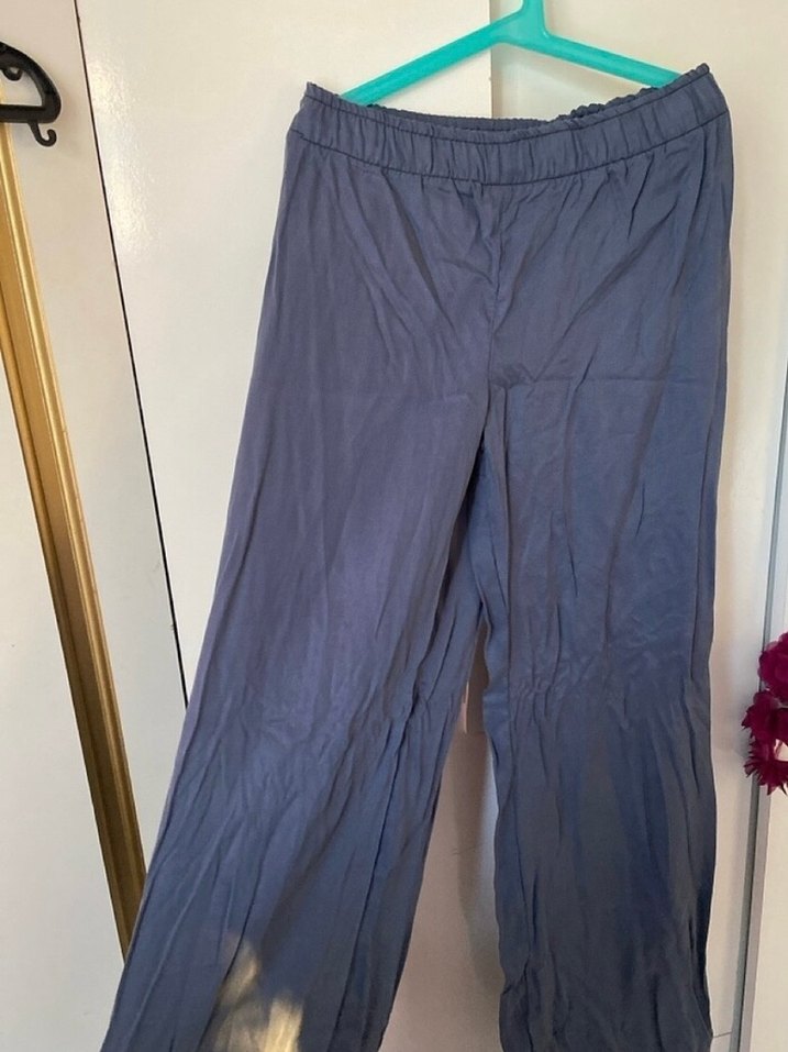 Keten Salaş Midi Kadın Pantolon - Görsel 2