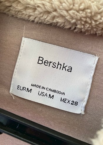 Bershka Bej Kısa Peluş Kadın Ceket