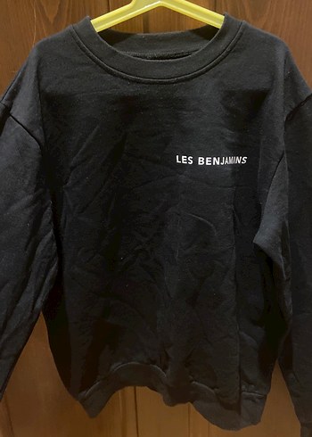 Les Benjamins Siyah Bisiklet Yaka Sweatshirt