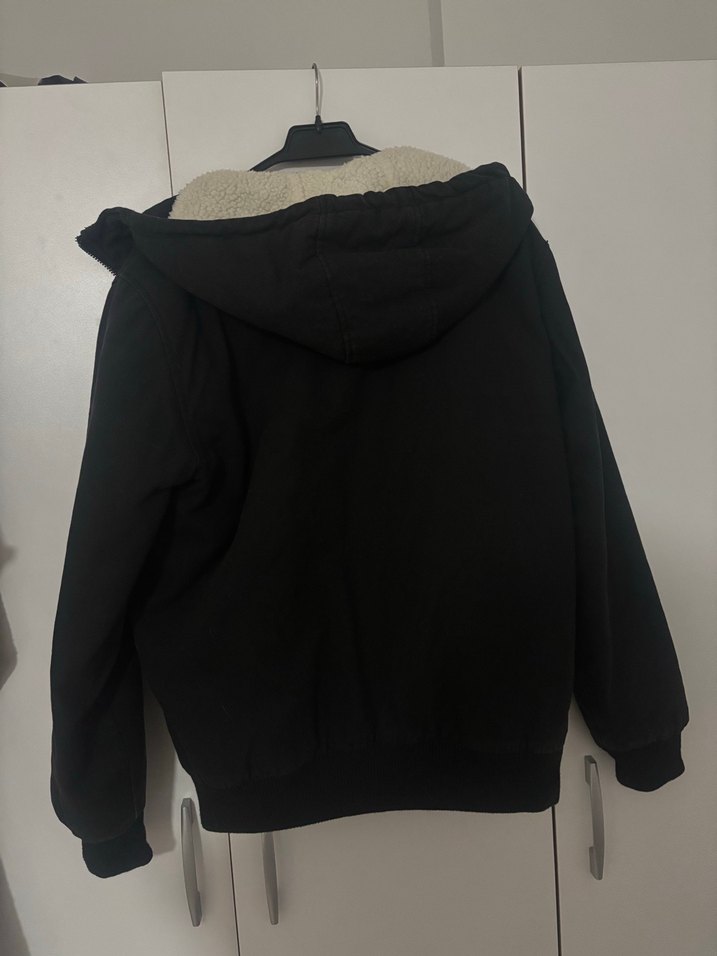 Siyah Kapüşonlu Fermuarlı Erkek Sweatshirt - Görsel 3