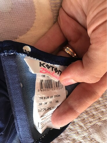 38 Beden lacivert Renk Koton Bikini Takım