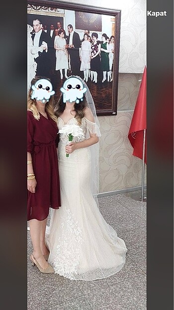 m Beden Gelinlik Nikah elbisesi