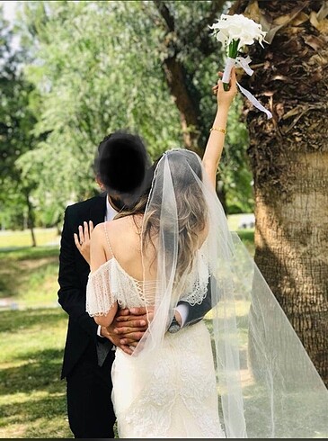 m Beden beyaz Renk Gelinlik Nikah elbisesi