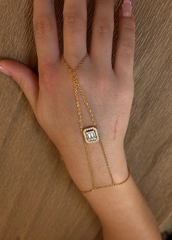 Altın Renkli Zincir Detaylı Kadın Şahmeran - Görsel 3