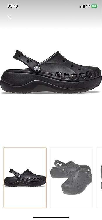 Crocs Baya Platform Clog Terlik 38-39