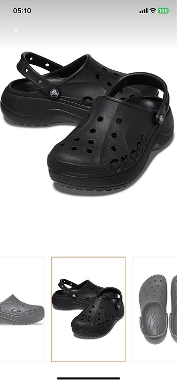 Crocs Crocs Baya Platform Clog Terlik 38-39