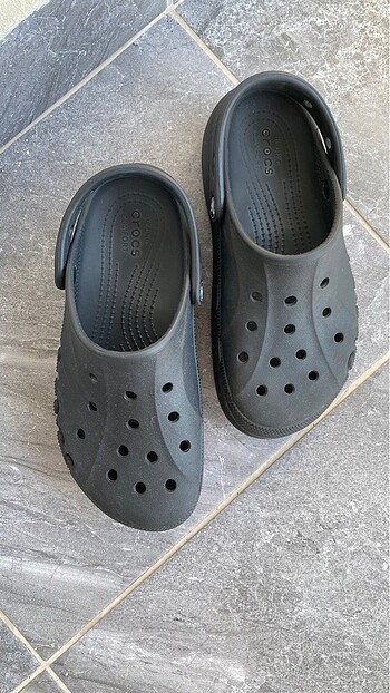 38 Beden siyah Renk Crocs Baya Platform Clog Terlik 38-39