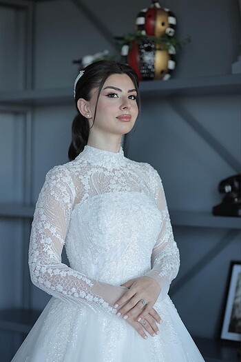 Özel dikim Helen model gelinlik