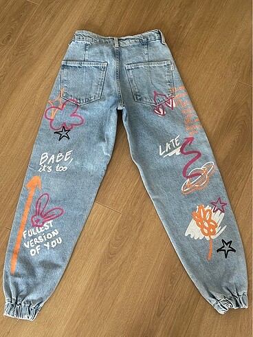 11-12 Yaş Beden çeşitli Renk BERSHKA JEAN PANTOLON