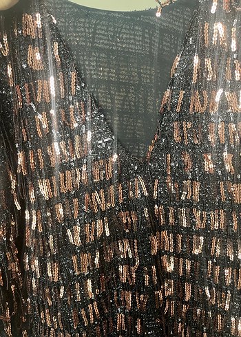 Zara Kahverengi Püsküllü Uzun Kadın Abiye Elbise - Görsel 7