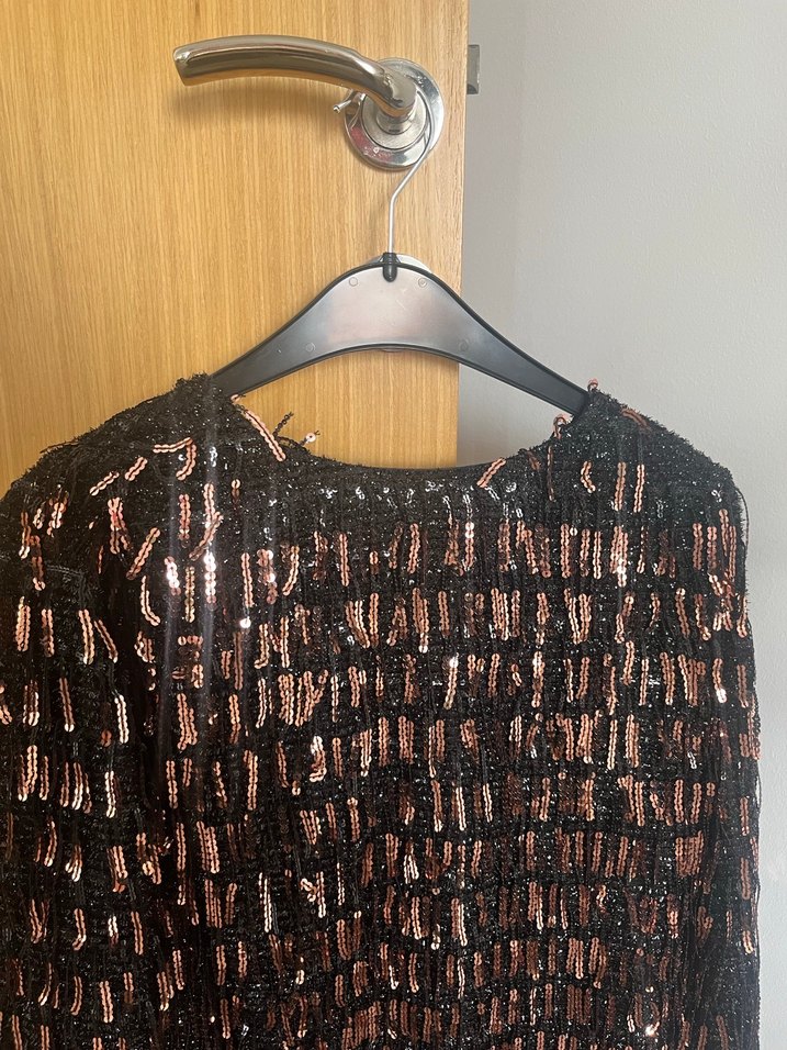 Zara Kahverengi Püsküllü Uzun Kadın Abiye Elbise - Görsel 3